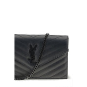 Saint Laurent Black Calf Leather Mini Shoulder Bag