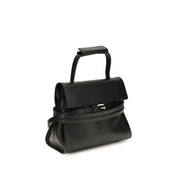 Moschino Black Calf Leather Shoulder Bag