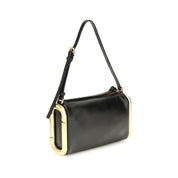 Marc Jacobs Black Calf Leather Shoulder Bag