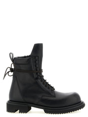 Rick Owens Black Calfskin Ankle Boots