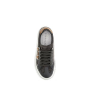 Ferragamo Gray Suede Low Top Sneakers