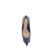 Valentino Garavani Blue Calf Leather High Heel Pumps