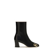 Valentino Garavani Black Calf Leather Boots