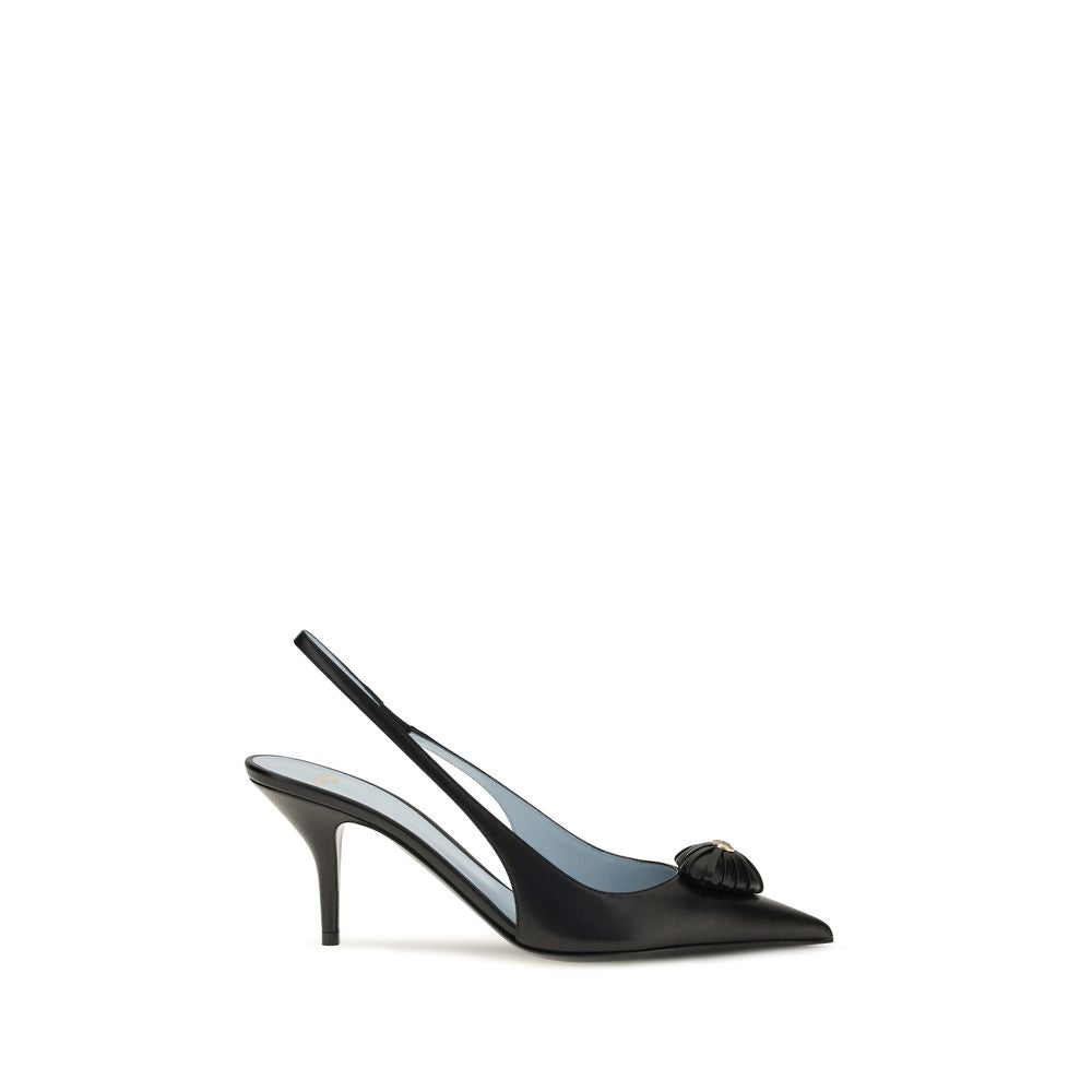 Valentino Garavani Black Calf Leather Pumps