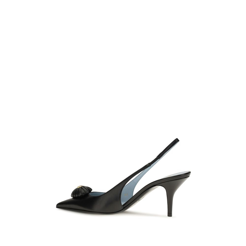Valentino Garavani Black Calf Leather Pumps