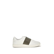 Valentino Garavani White Calf Leather Low Top Sneakers
