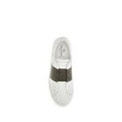 Valentino Garavani White Calf Leather Low Top Sneakers