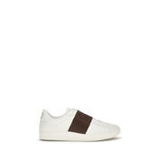 Valentino Garavani White Calf Leather Low Top Sneakers