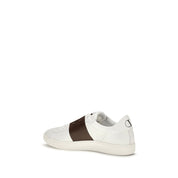 Valentino Garavani White Calf Leather Low Top Sneakers