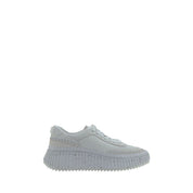 Chloé White Calf Leather Platform Sneakers