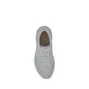 Chloé White Calf Leather Platform Sneakers