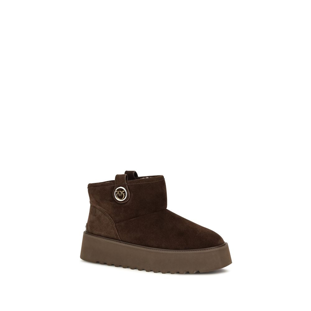 PINKO Brown Suede Boots