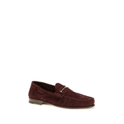 Tom Ford Bordeaux Calf Leather Loafers