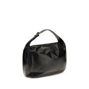 Brunello Cucinelli Black Calf Leather Shoulder Bag