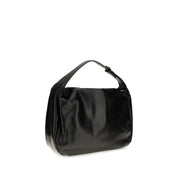 Brunello Cucinelli Black Calf Leather Shoulder Bag