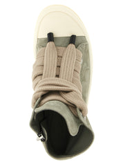 Rick Owens Green Calfskin High-Top Sneakers