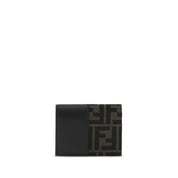 Fendi Brown Calf Leather Wallets