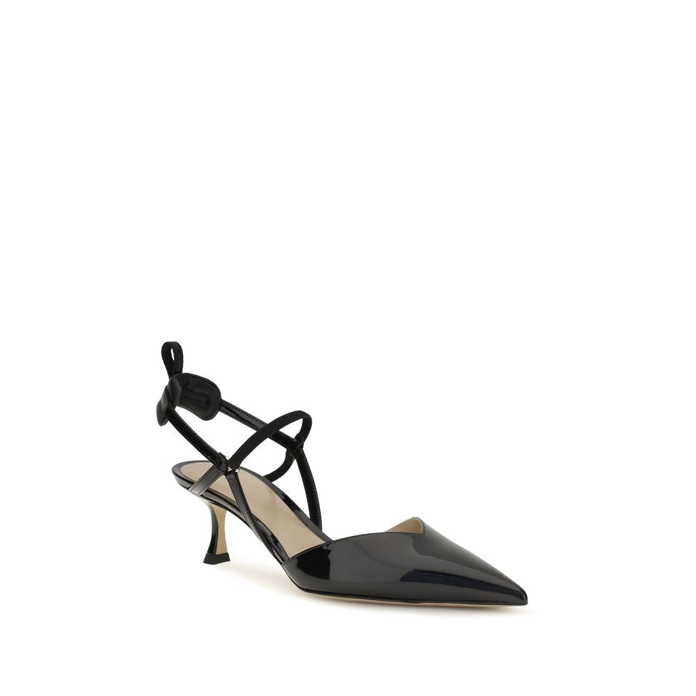 Fendi Black Patent Leather High Heel Pumps