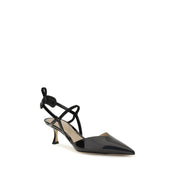 Fendi Black Patent Leather High Heel Pumps