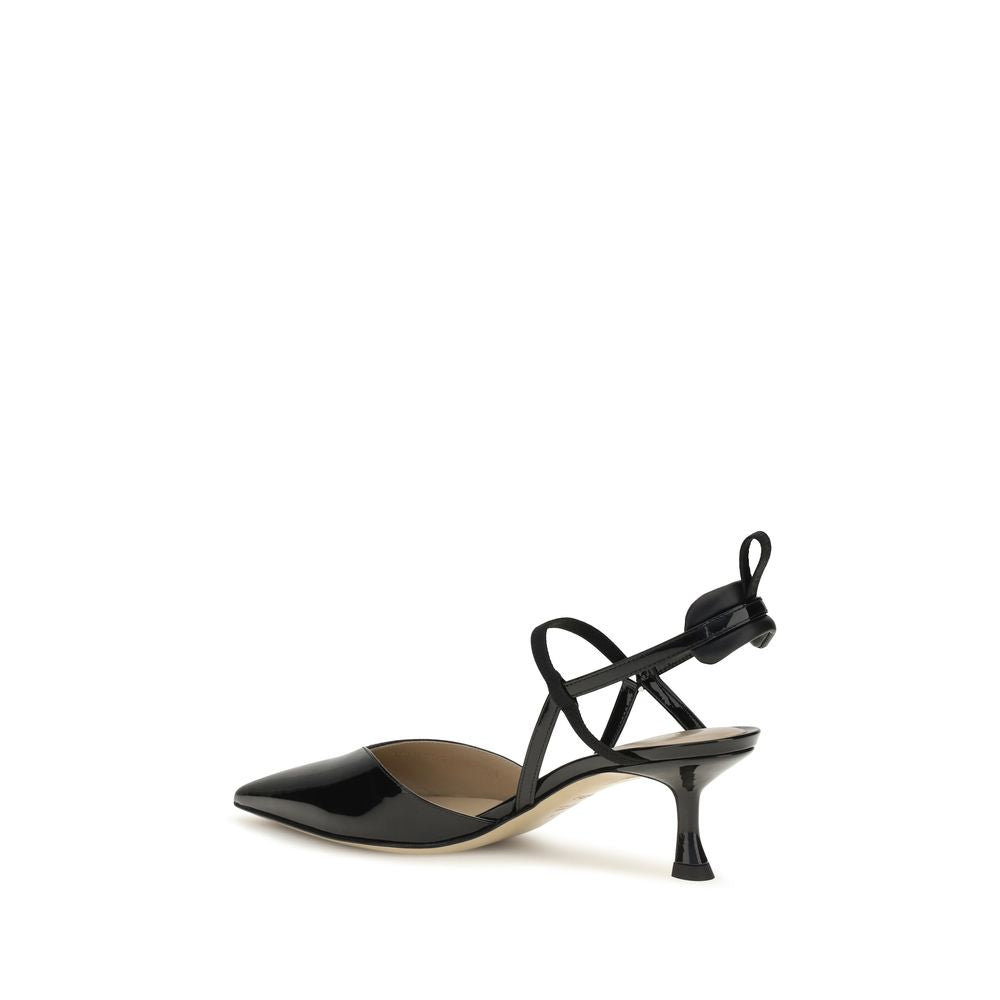 Fendi Black Patent Leather High Heel Pumps