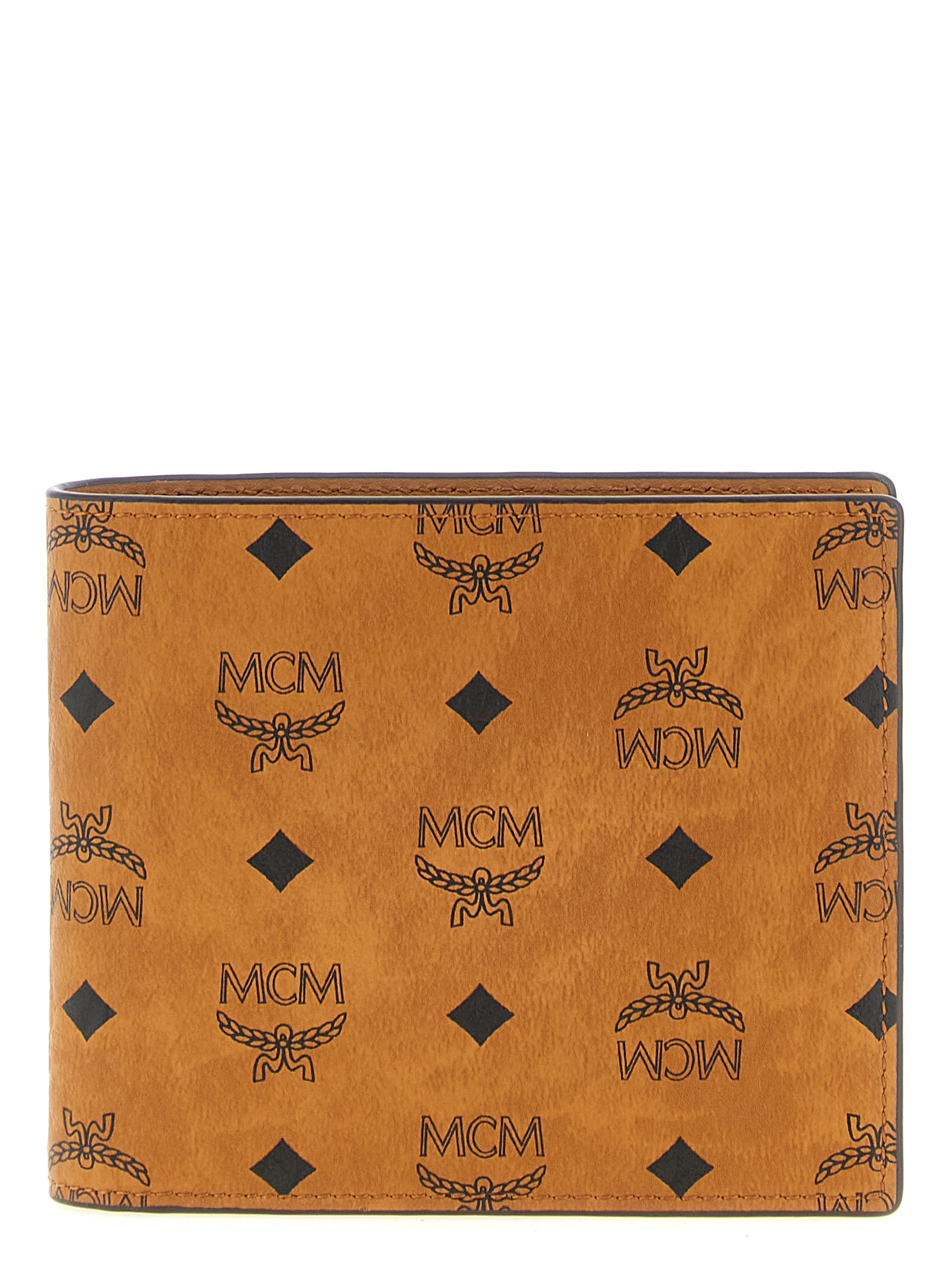 MCM Brown Polyurethane Wallet