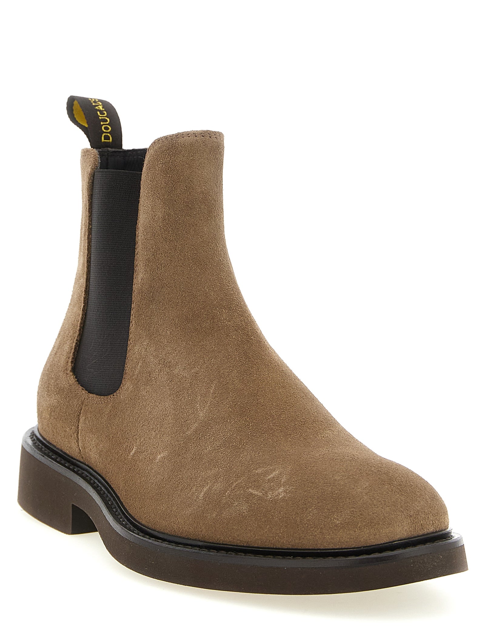 Doucal's Beige Lamb Leather Ankle Boots