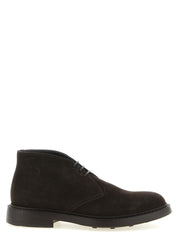 Doucal's Brown Lamb Leather Ankle Boots