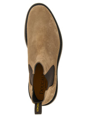 Doucal's Beige Lamb Leather Ankle Boots