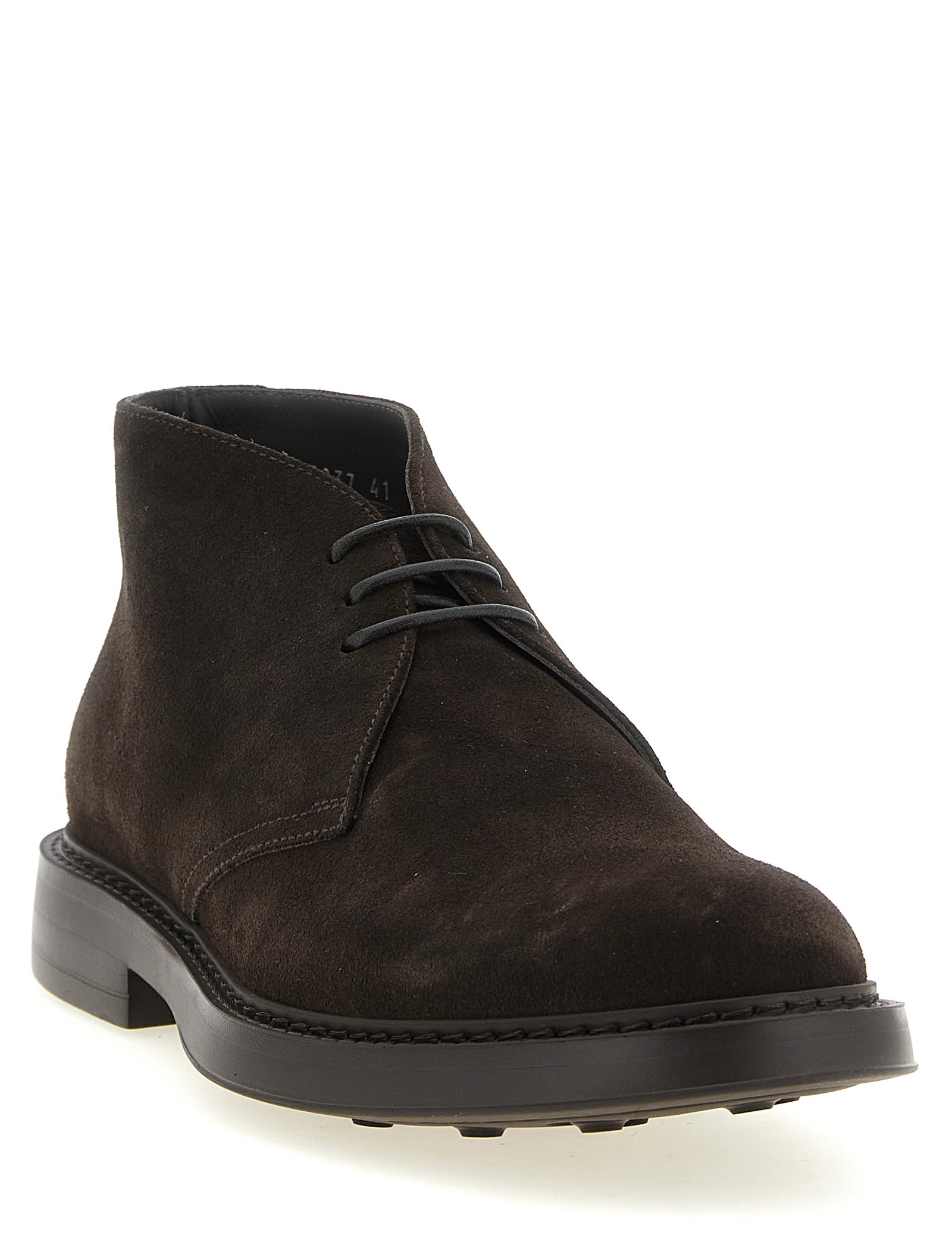 Doucal's Brown Lamb Leather Ankle Boots