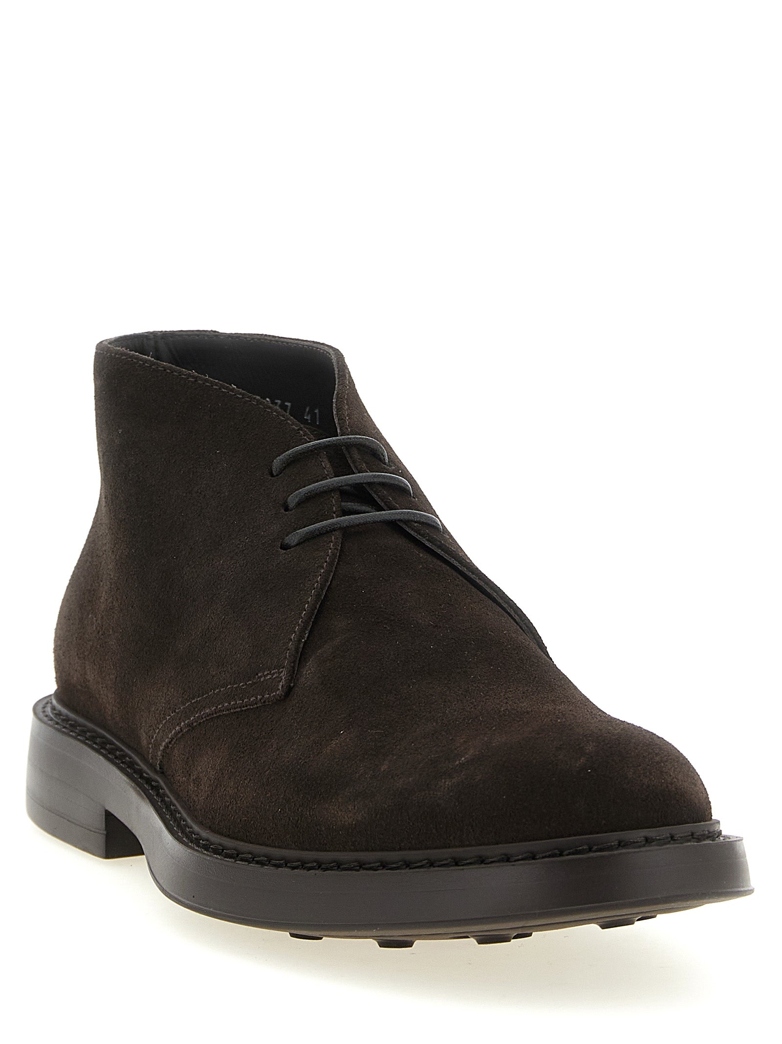 Doucal's Brown Lamb Leather Ankle Boots