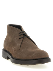 Doucal's Brown Lamb Leather Ankle Boots