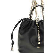 Chloé Black Calf Leather Shoulder Bags