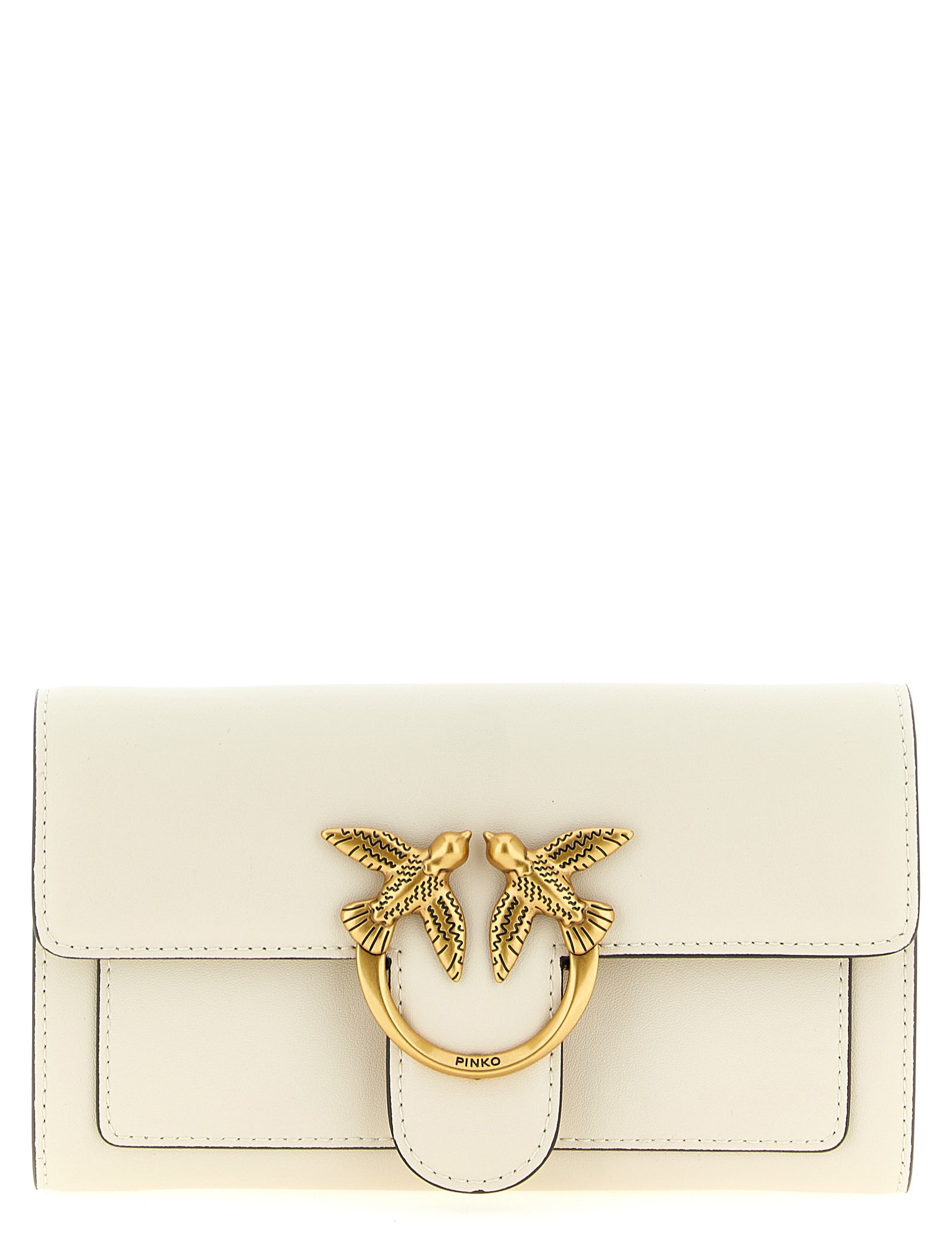 PINKO White Calfskin Cardholders
