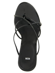 GCDS Black Polyethylene Stiletto Heel Sandals