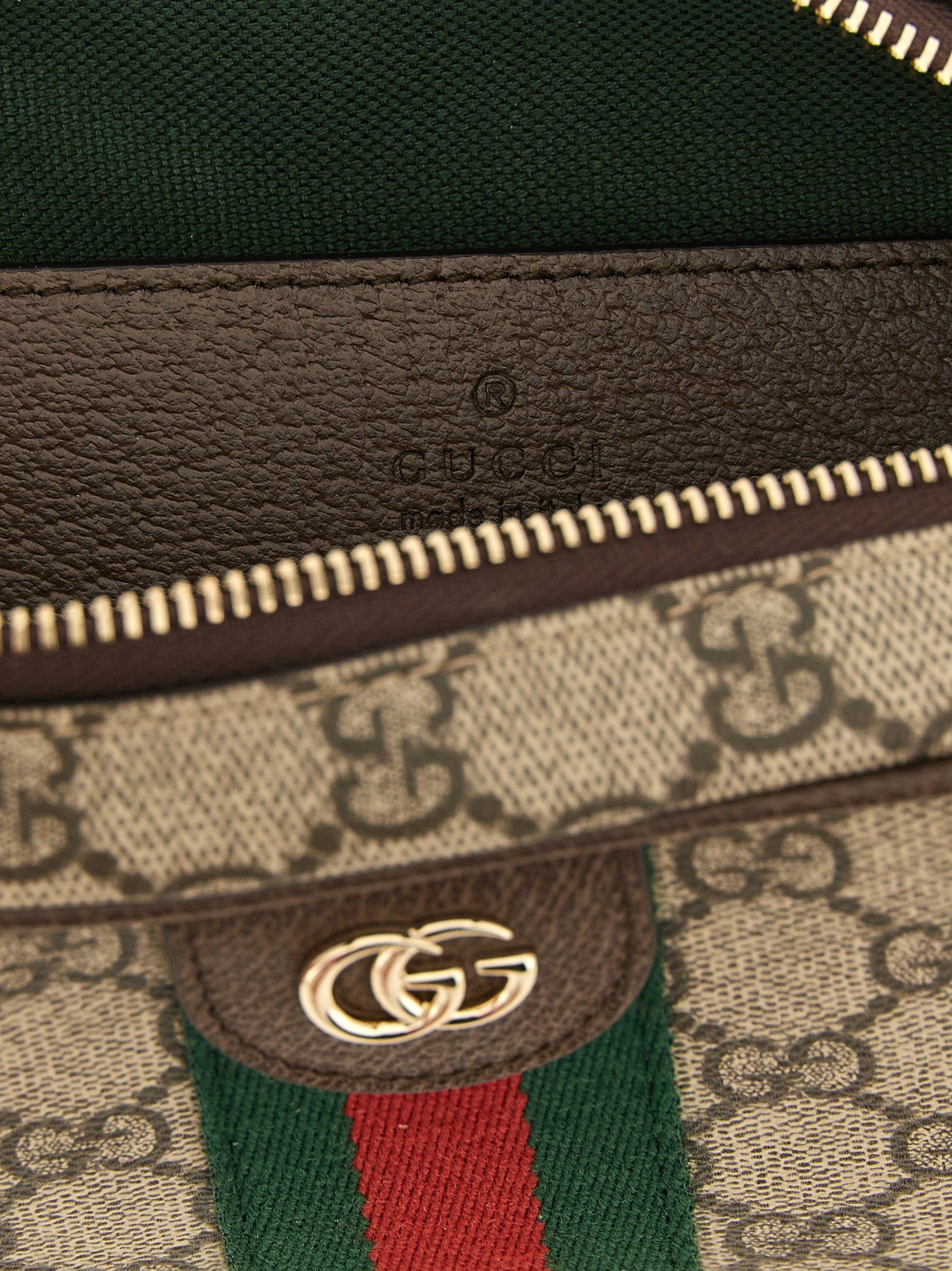 Gucci Brown Polyurethane Crossbody Bag