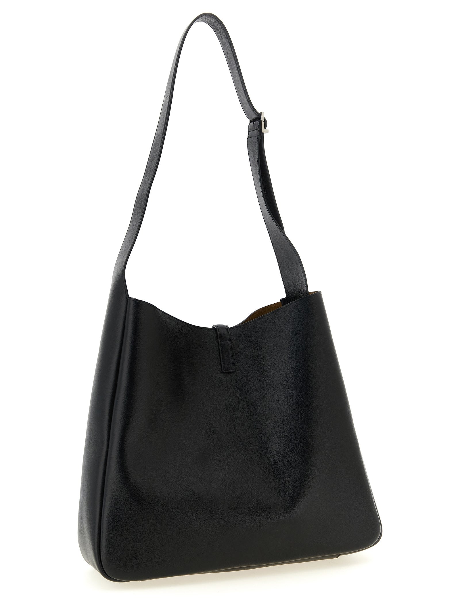 Saint Laurent Black Calfskin Shoulder Bags