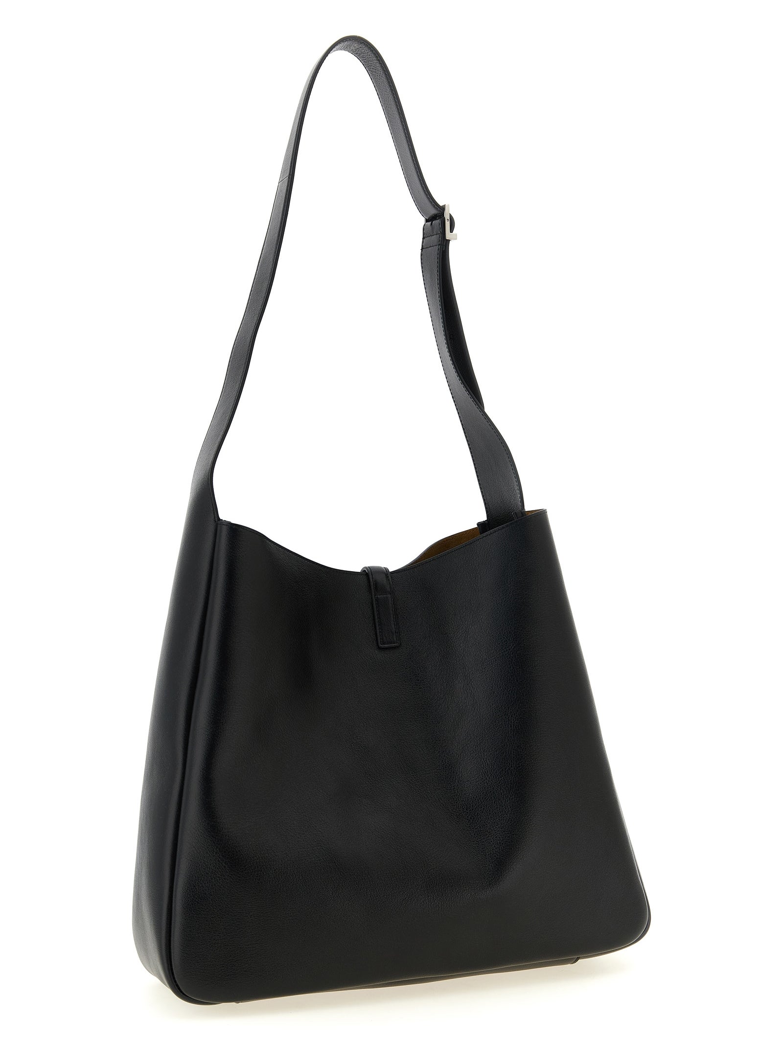 Saint Laurent Black Calfskin Shoulder Bags