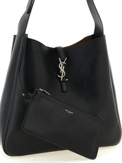 Saint Laurent Black Calfskin Shoulder Bags