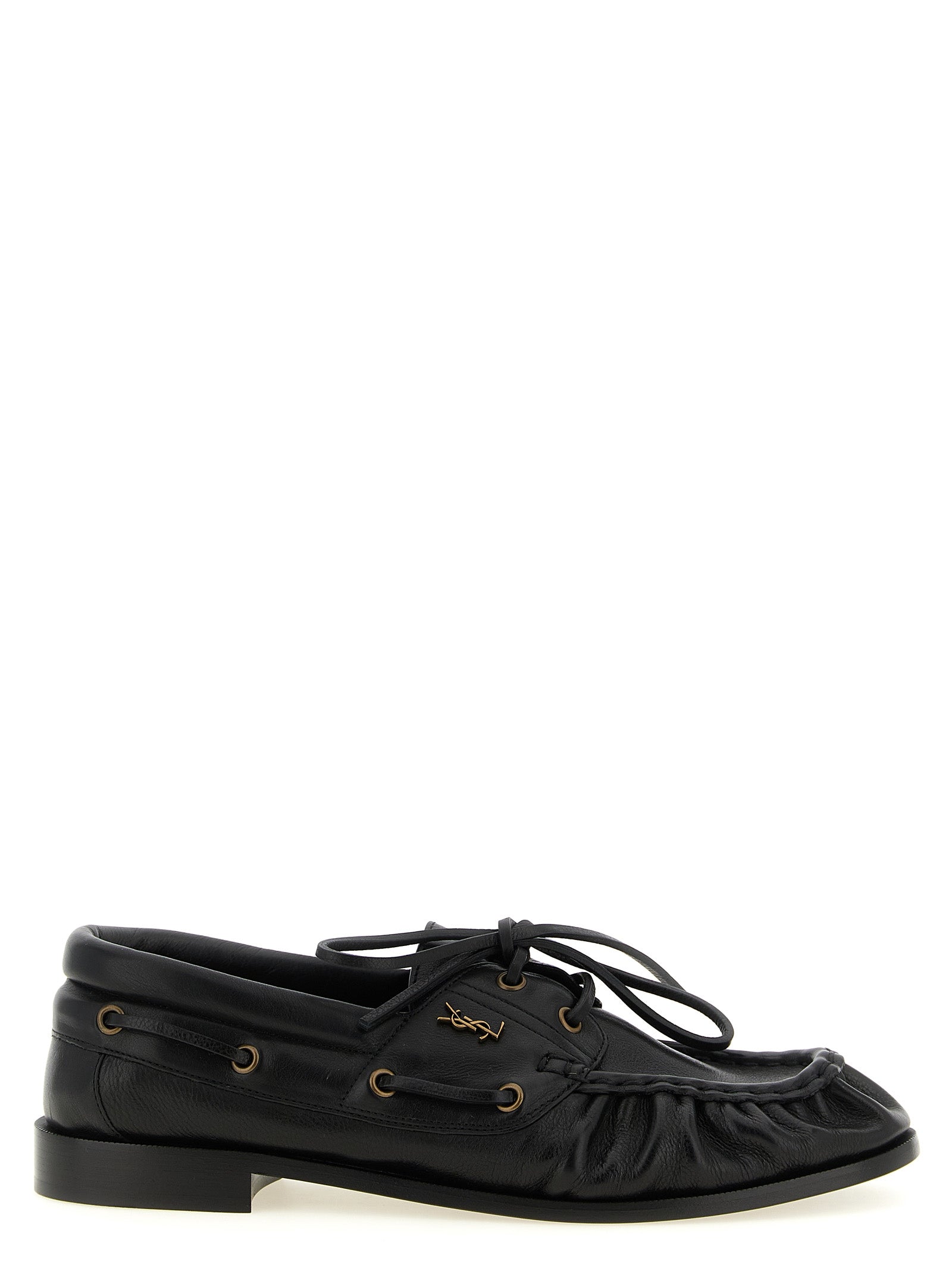 Saint Laurent Black Calfskin Loafers