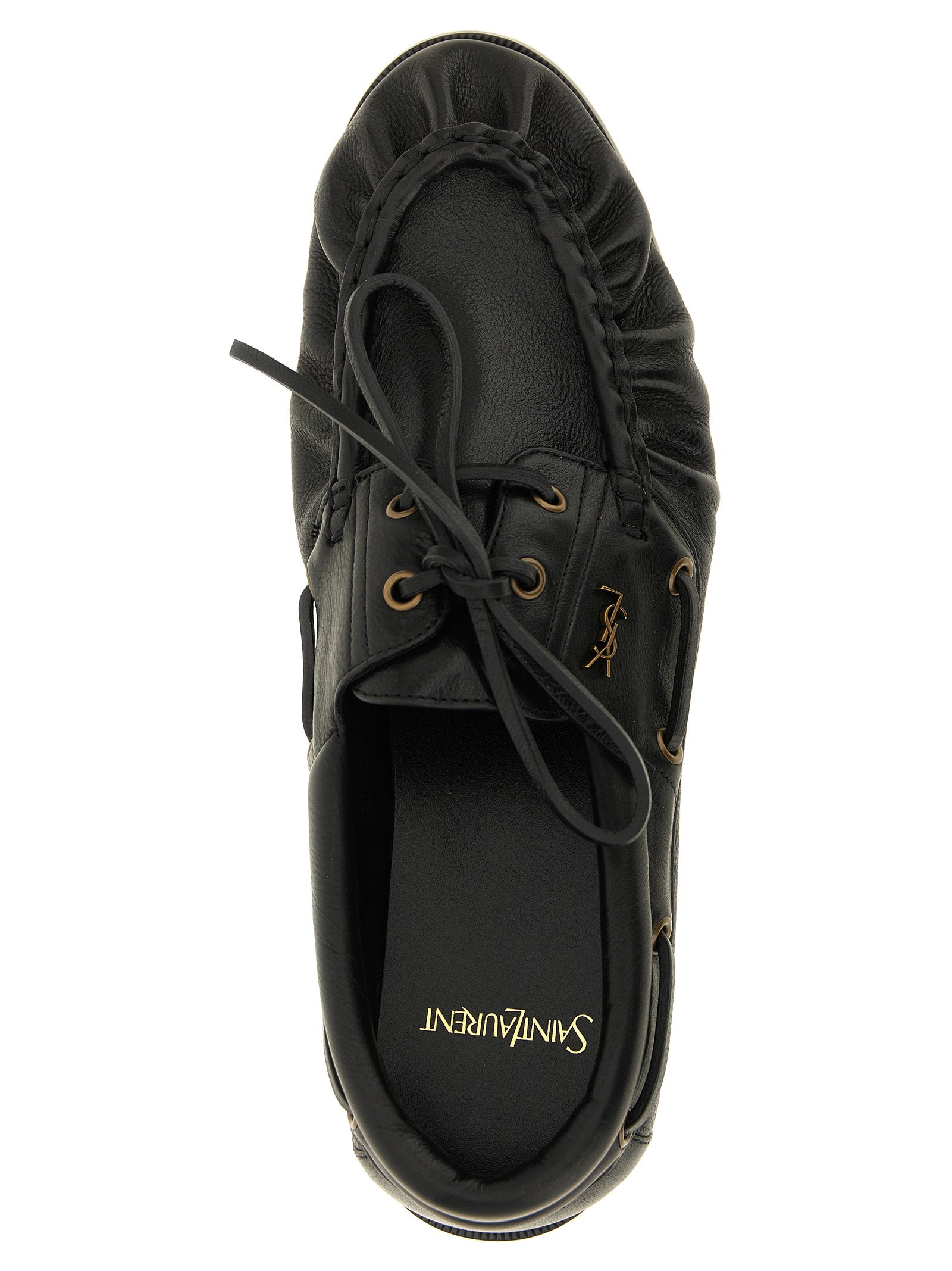 Saint Laurent Black Calfskin Loafers