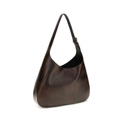 Prada Brown Calf Leather Shoulder Bag