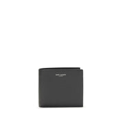 Saint Laurent Black Calf Leather Wallet