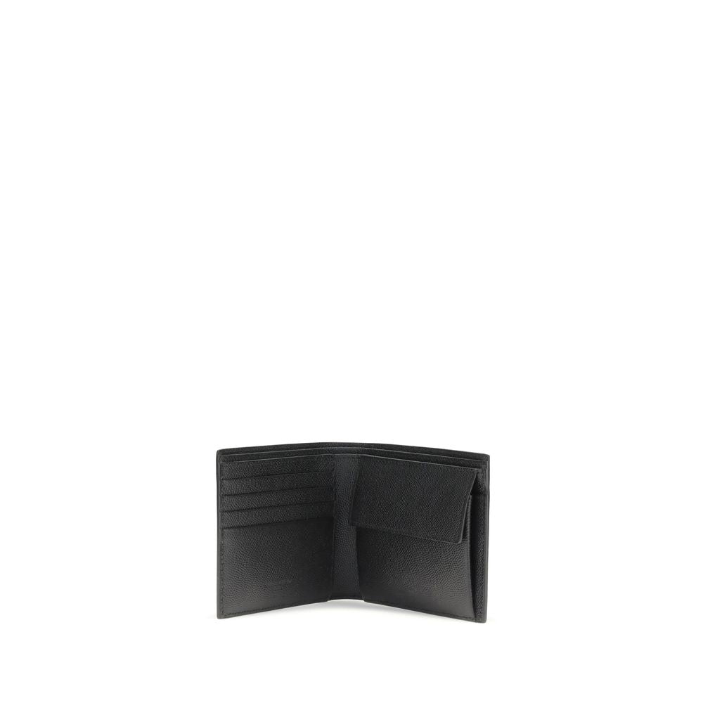 Saint Laurent Black Calf Leather Wallet