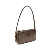 Miu Miu Brown Calf Leather Shoulder Bag