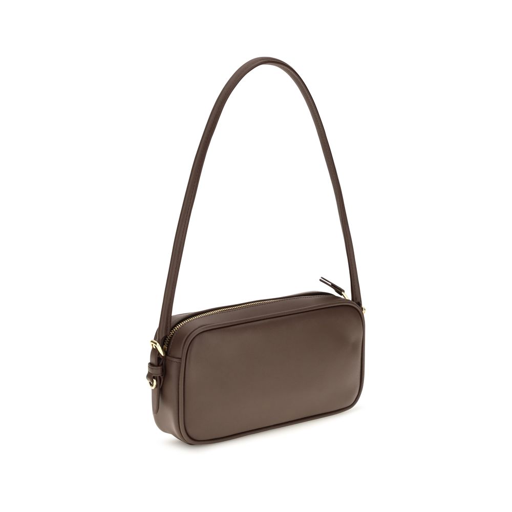 Miu Miu Brown Calf Leather Shoulder Bag