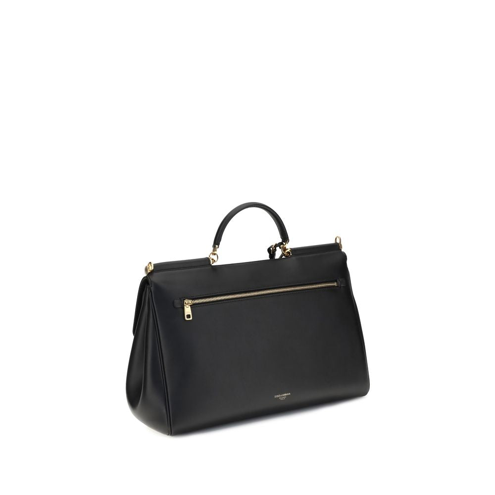 Dolce & Gabbana Black Calf Leather Shoulder Bag