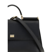 Dolce & Gabbana Black Calf Leather Shoulder Bag