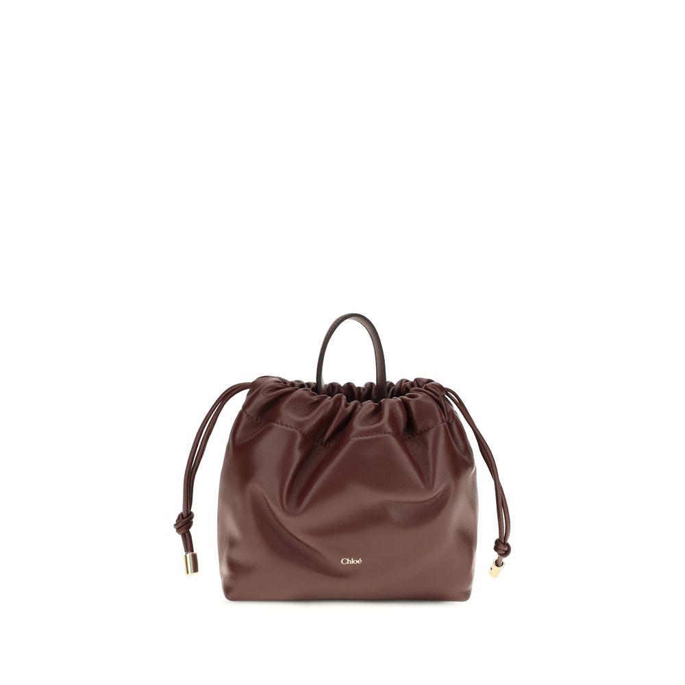Chloé Bordeaux Calf Leather Shoulder Bag
