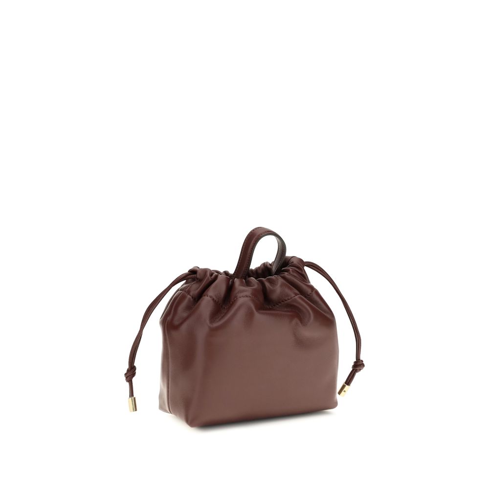 Chloé Bordeaux Calf Leather Shoulder Bag