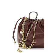 Chloé Bordeaux Calf Leather Shoulder Bag